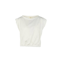 T-shirt cropped con alette