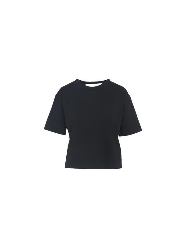 T-shirt con scollo a spalla