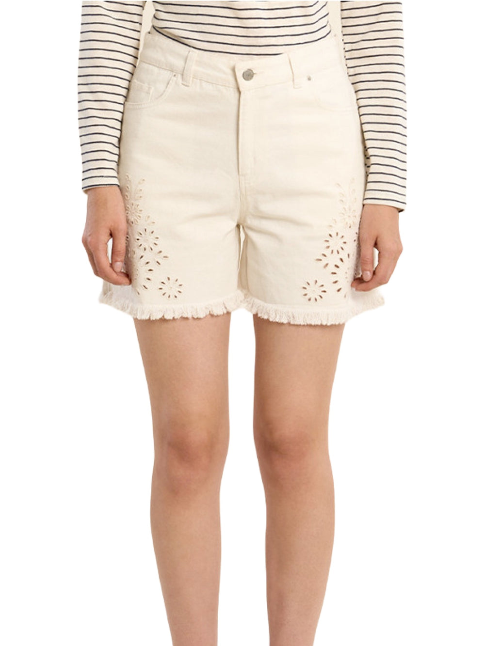 Shorts ricamati