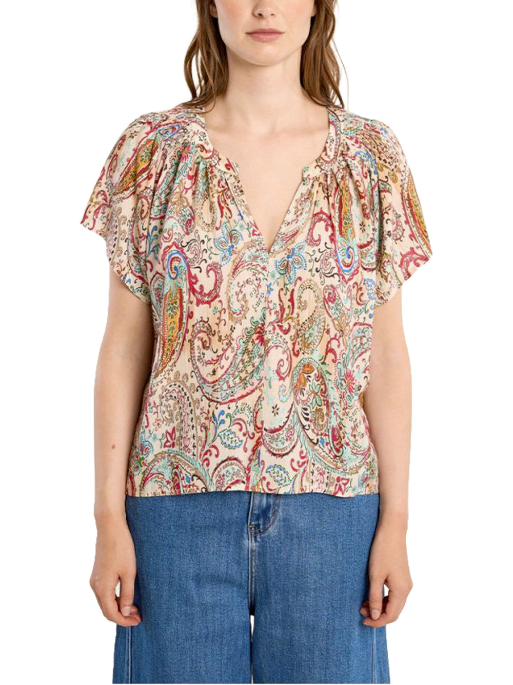 Blusa stampa cachemire