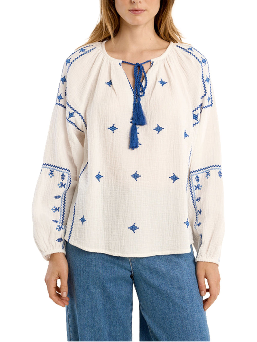 Blusa ricamata