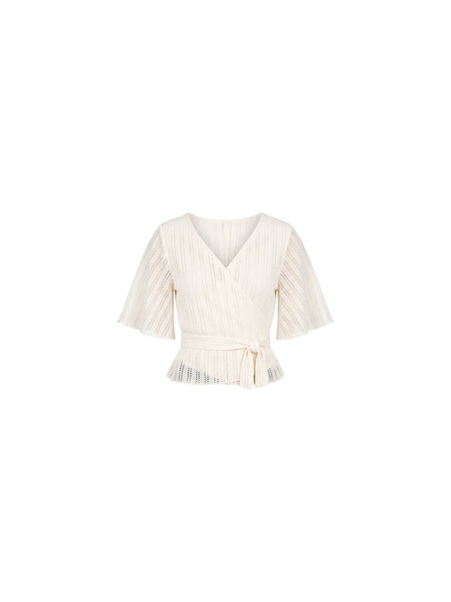Top incrociato crochet