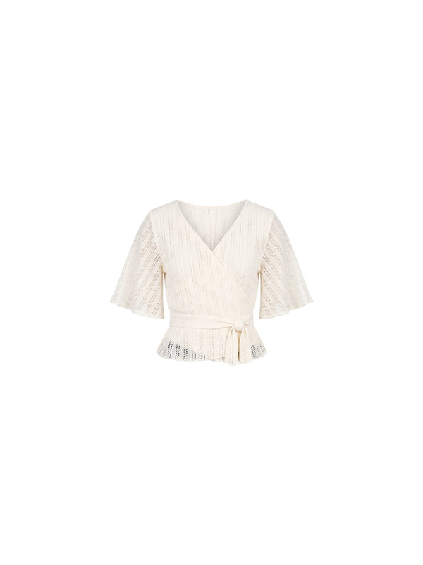 Top incrociato crochet