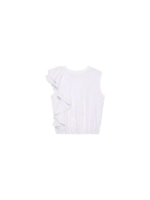 T-shirt con volant