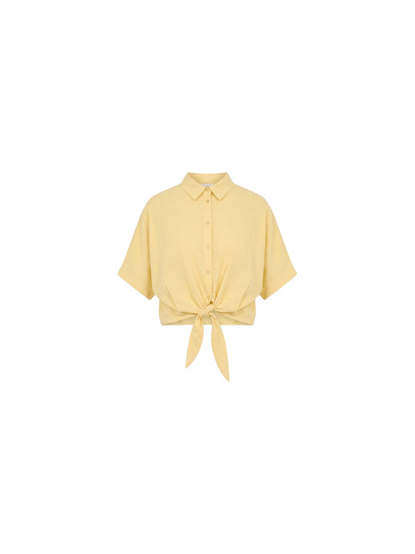Camicia cropped annodata