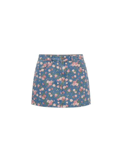 Minigonna a fiori