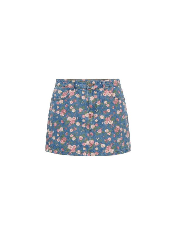 Minigonna a fiori