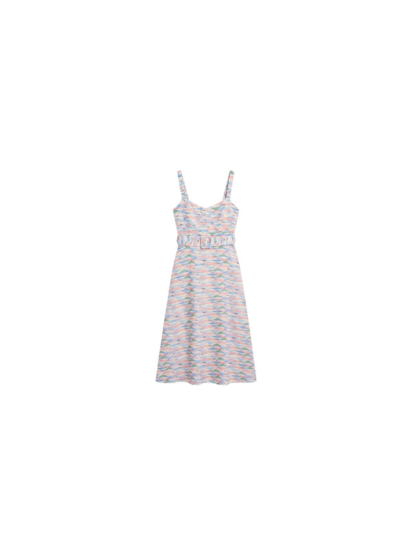Abito bustier geometrico