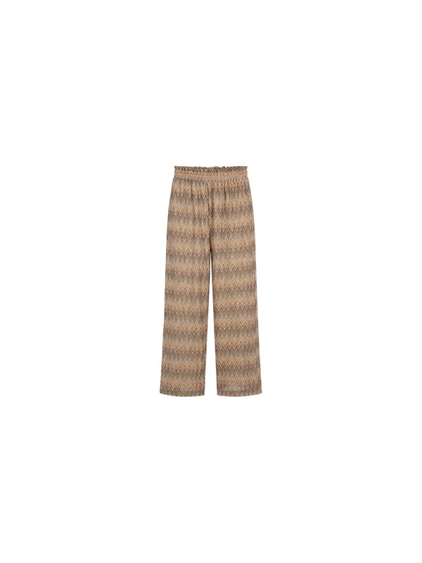 Pantalone con motivo a zigzag