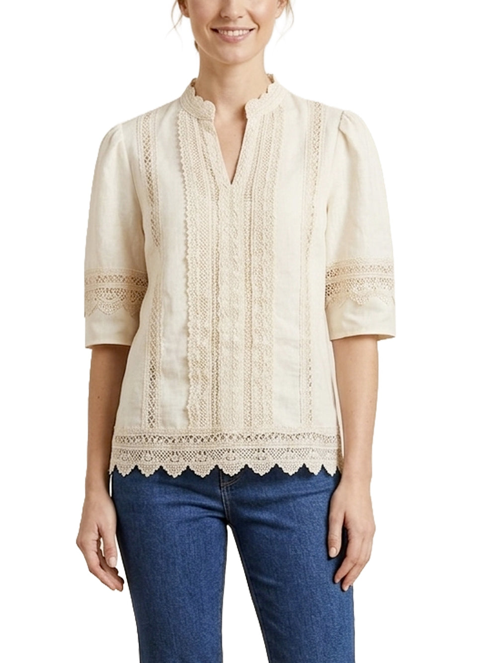 Blusa in pizzo