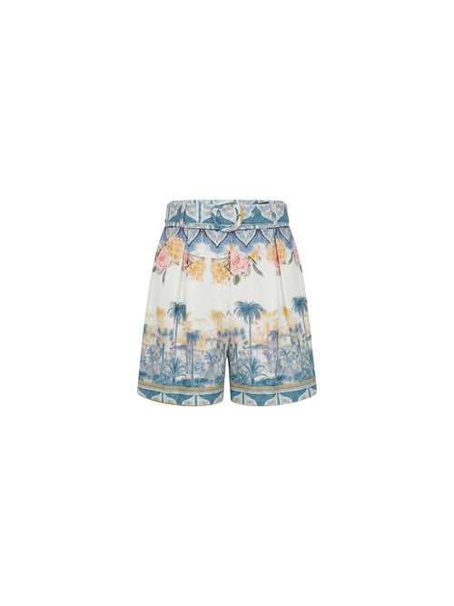 Shorts con stampa palme