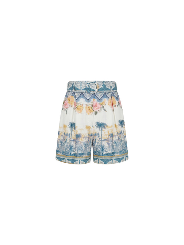 Shorts con stampa palme