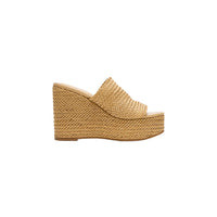 Ciabatta con zeppa in raffia