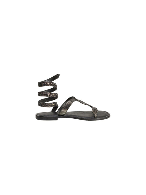 Infradito serpente laminato
