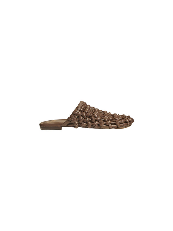 Sabot in pelle intrecciata