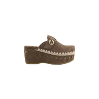 Clog plain suede
