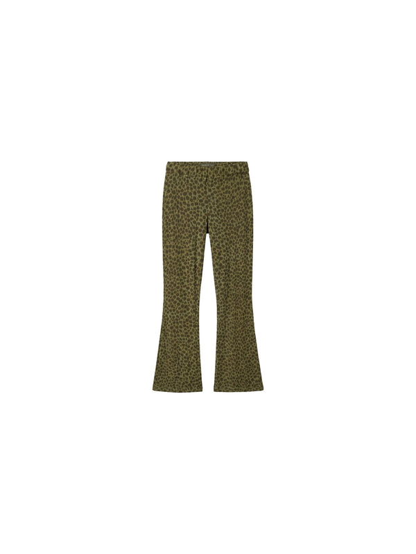 Pantalone flare maculato