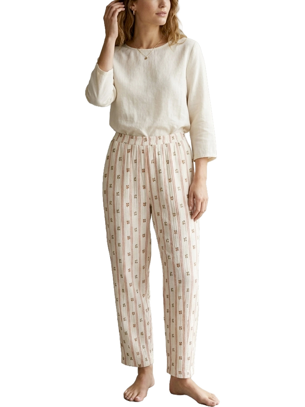 Pantalone carrot floreale