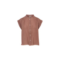 Camicia smanicata a righe