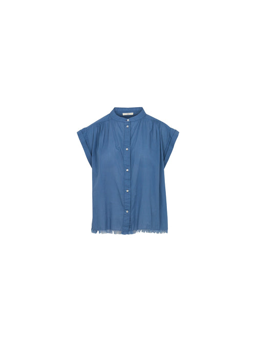 Camicia smanicata a righe
