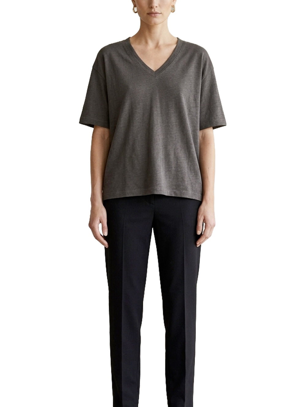 T-shirt con scollo a V