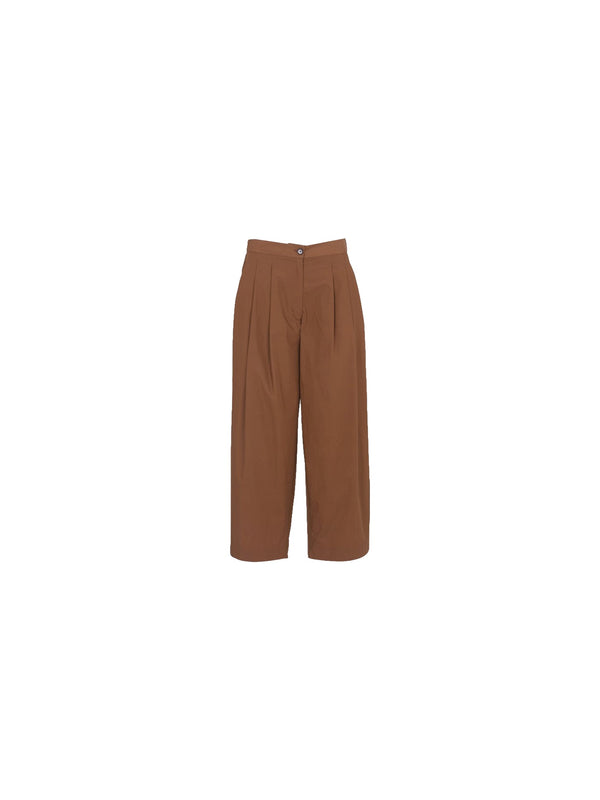 Pantalone con pence in cotone