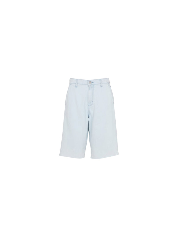 Bermuda sfilacciato in jeans