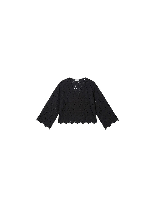 Blusa con scollo a V