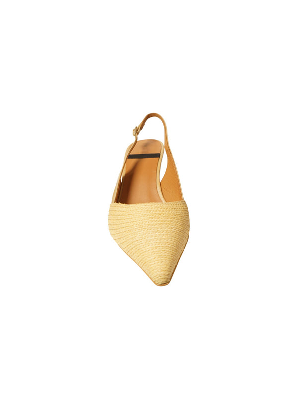 Slingback in raffia