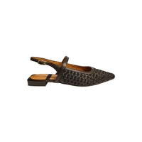 Slingback con cinturino in raffia