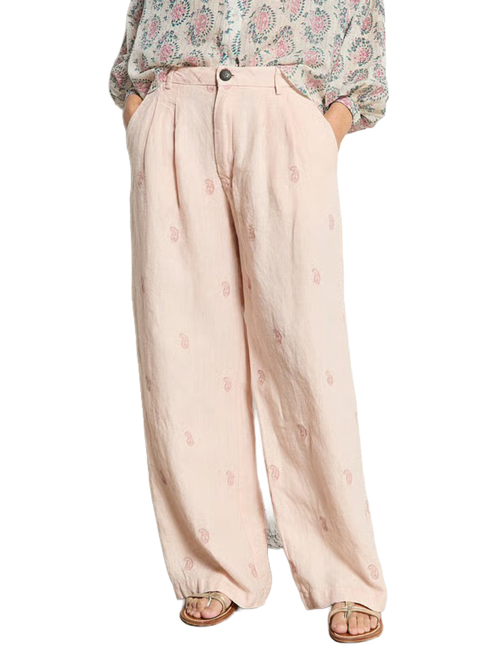 Pantalone ricamato