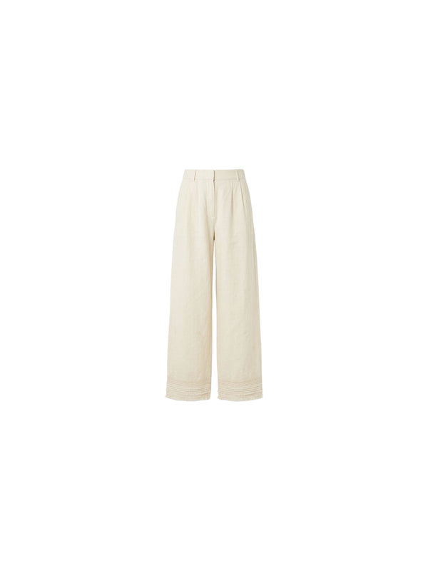 Pantalone pence ricamato