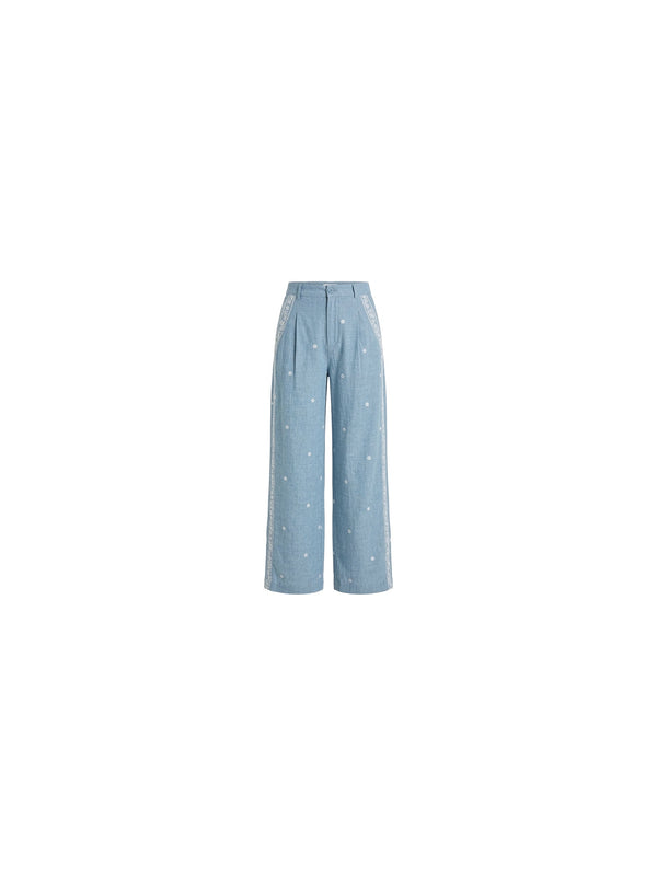 Pantalone ricamato