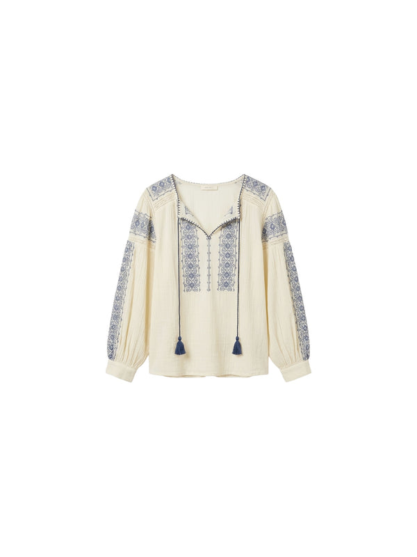 Camicia boho ricamata