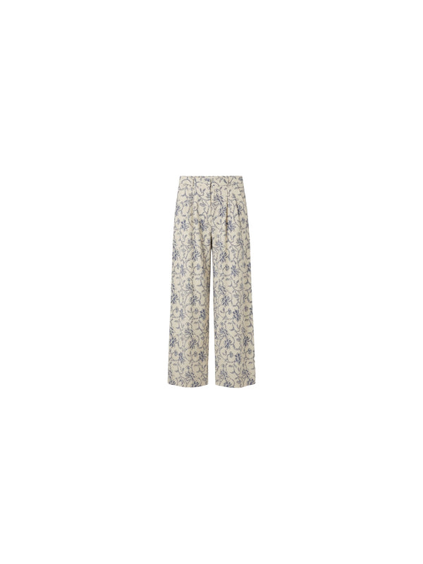 Pantalone stampa floreale