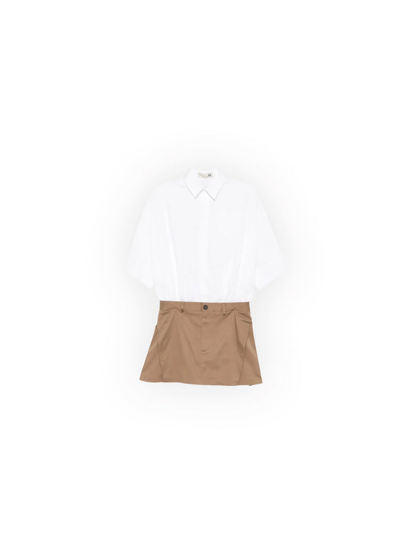 Abito camicia con gonna