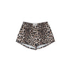 Shorts con stampa leopardata