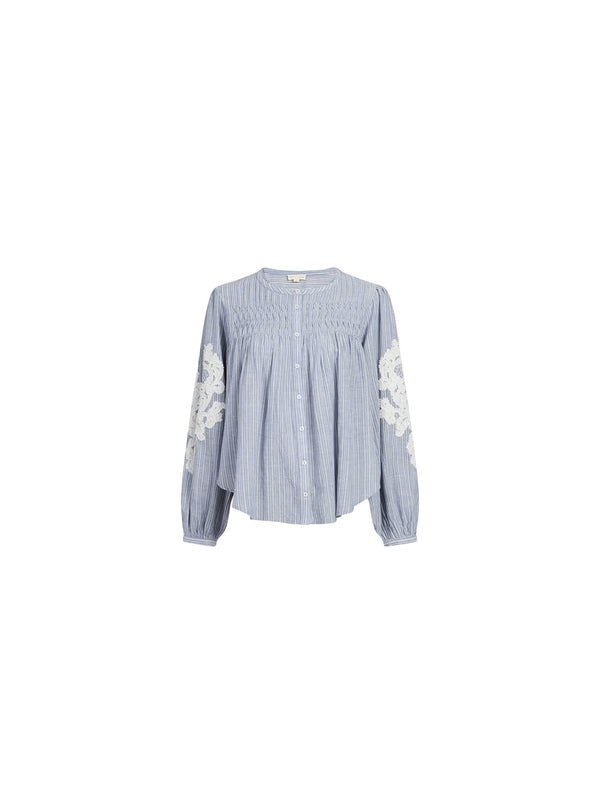 Camicia maniche ricamate