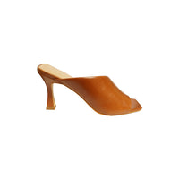 Mule asimmetrica in pelle