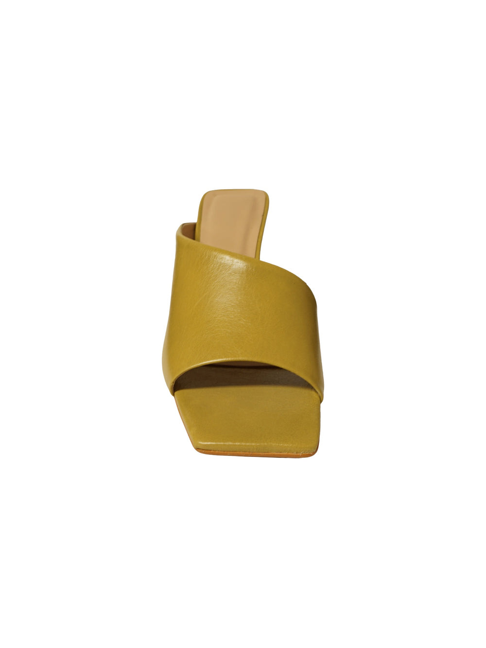 Mule asimmetrica in pelle