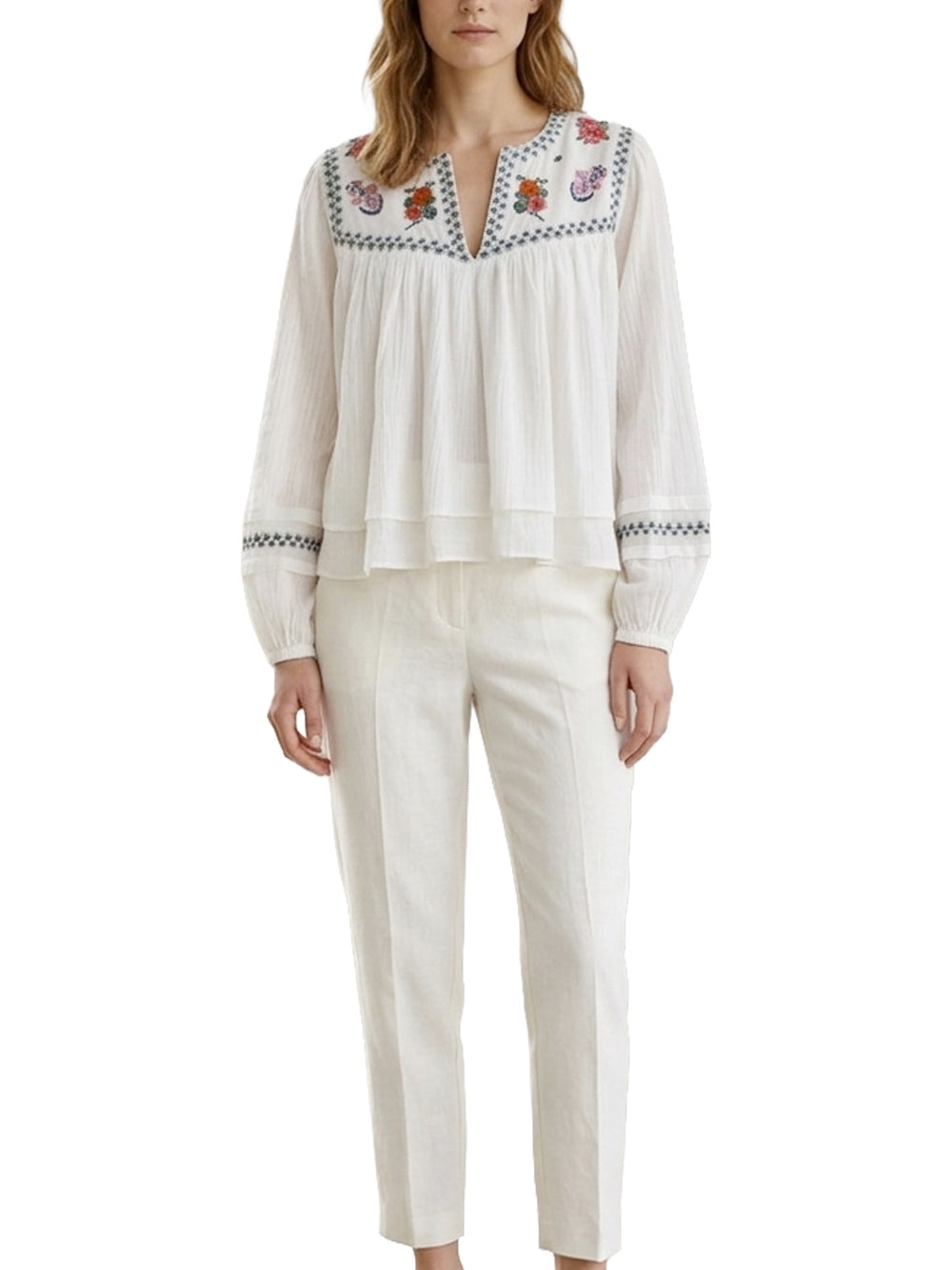 Blusa ricamata