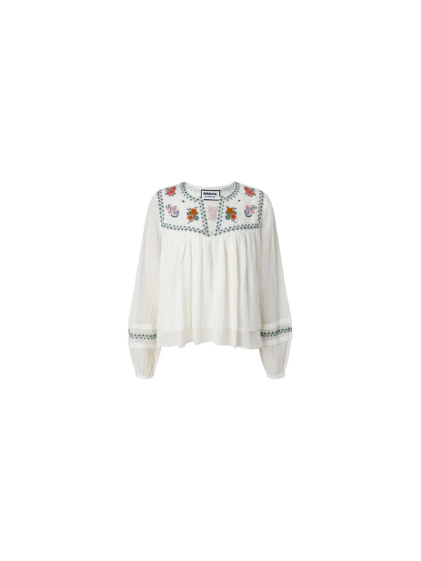 Blusa ricamata