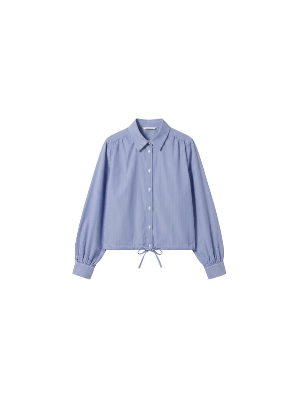 Camicia rigata con coulisse