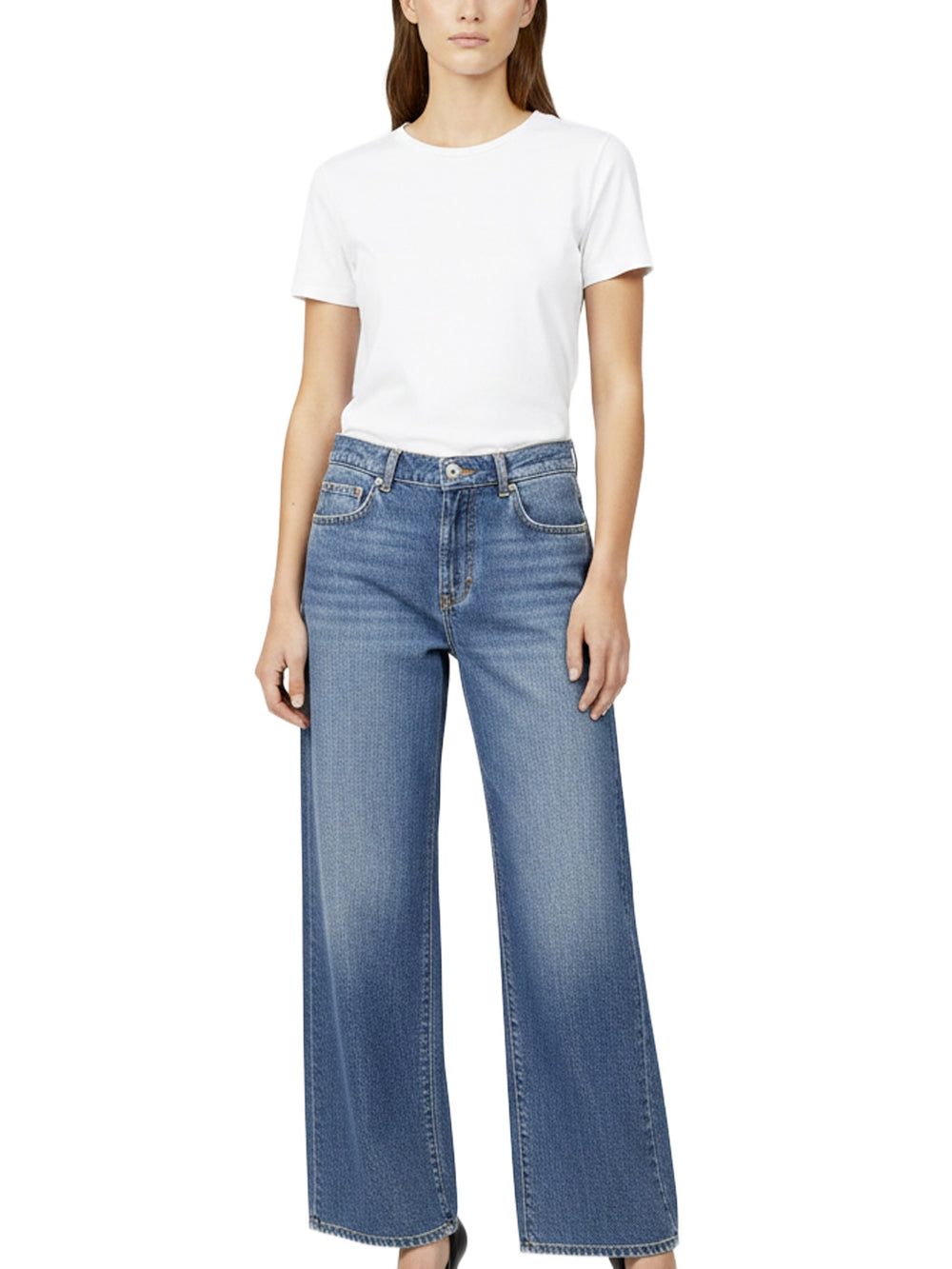 Jeans larghi in denim