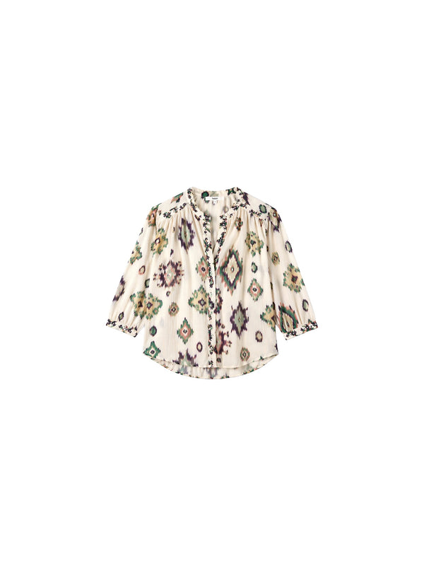 Camicia con stampa azteca
