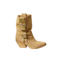 Stivale texano in camoscio
