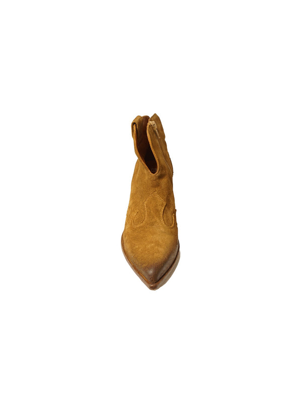 Stivaletto texano in camoscio