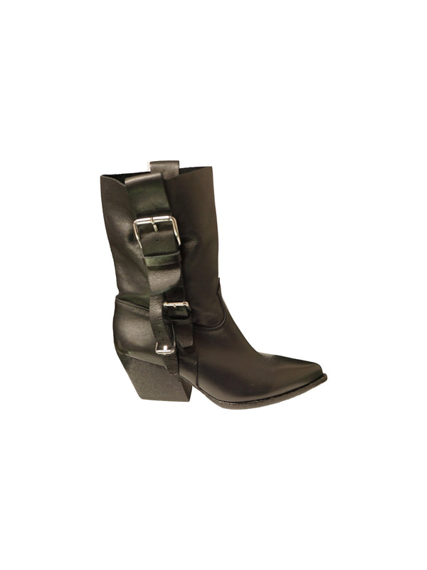 Stivale texano in pelle