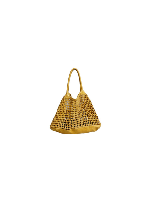 Borsa in Pelle Intrecciata