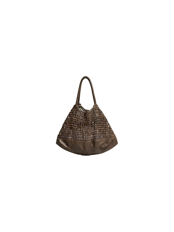Borsa in Pelle Intrecciata